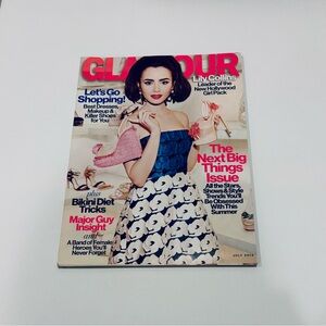 GLAMOUR Magazine Lily Collins Cover July 2013